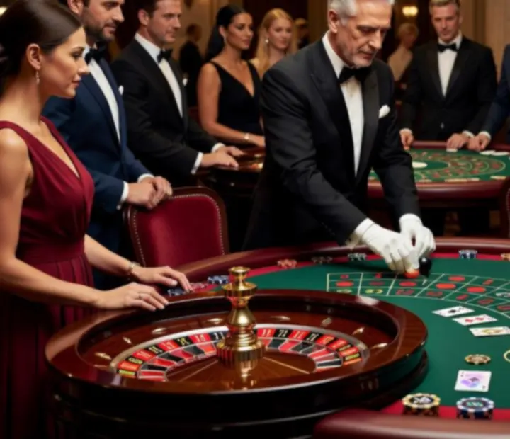 Profesjonalne stoły do pokera, ruletki i blackjacka z obsługą krupierów